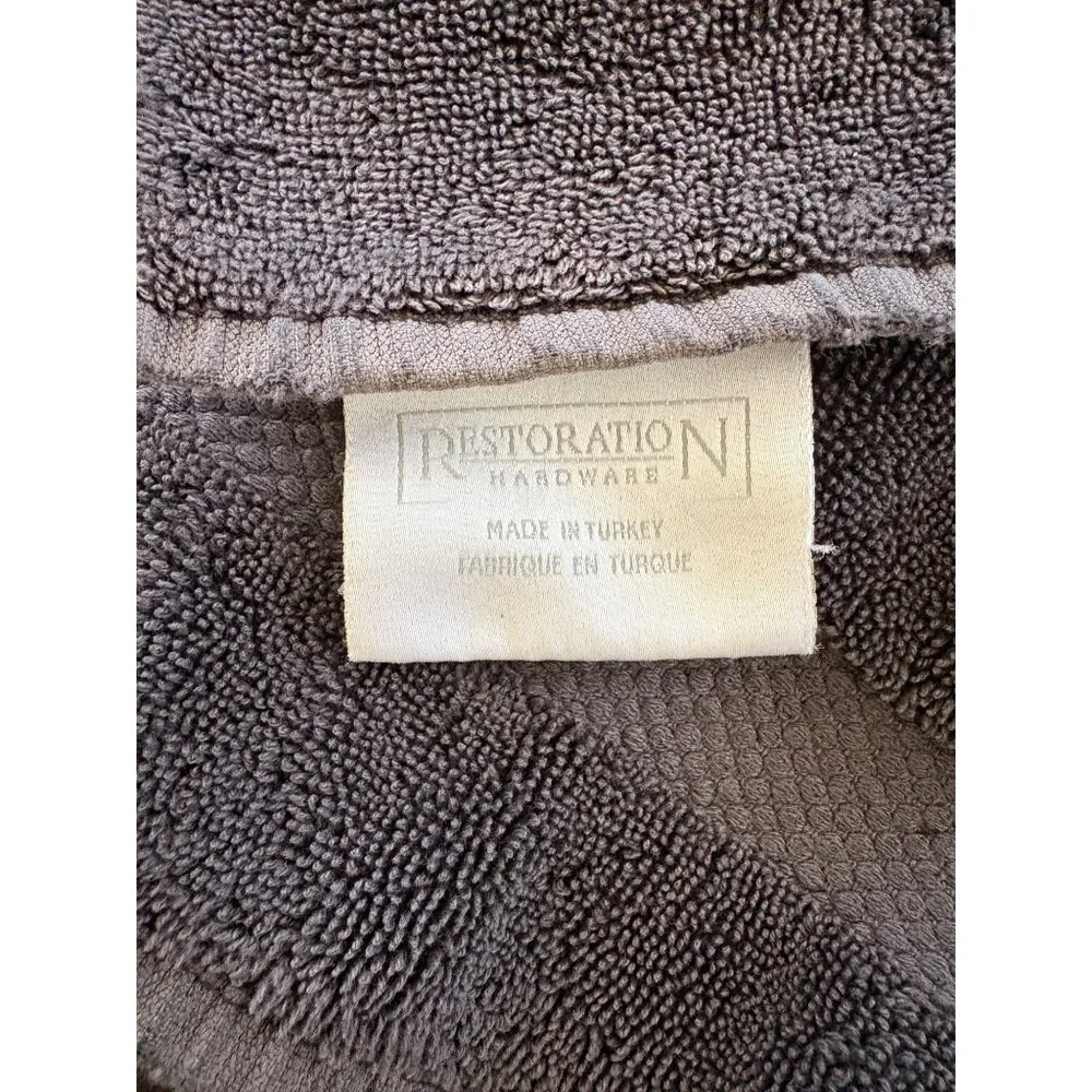 Restoration Hardware Turkish Cotton Ash Brown Wash Cloths Set Of Three